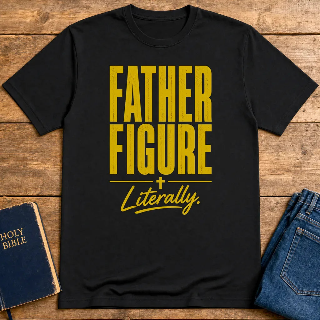 Father Figure Literally T-Shirt - Black