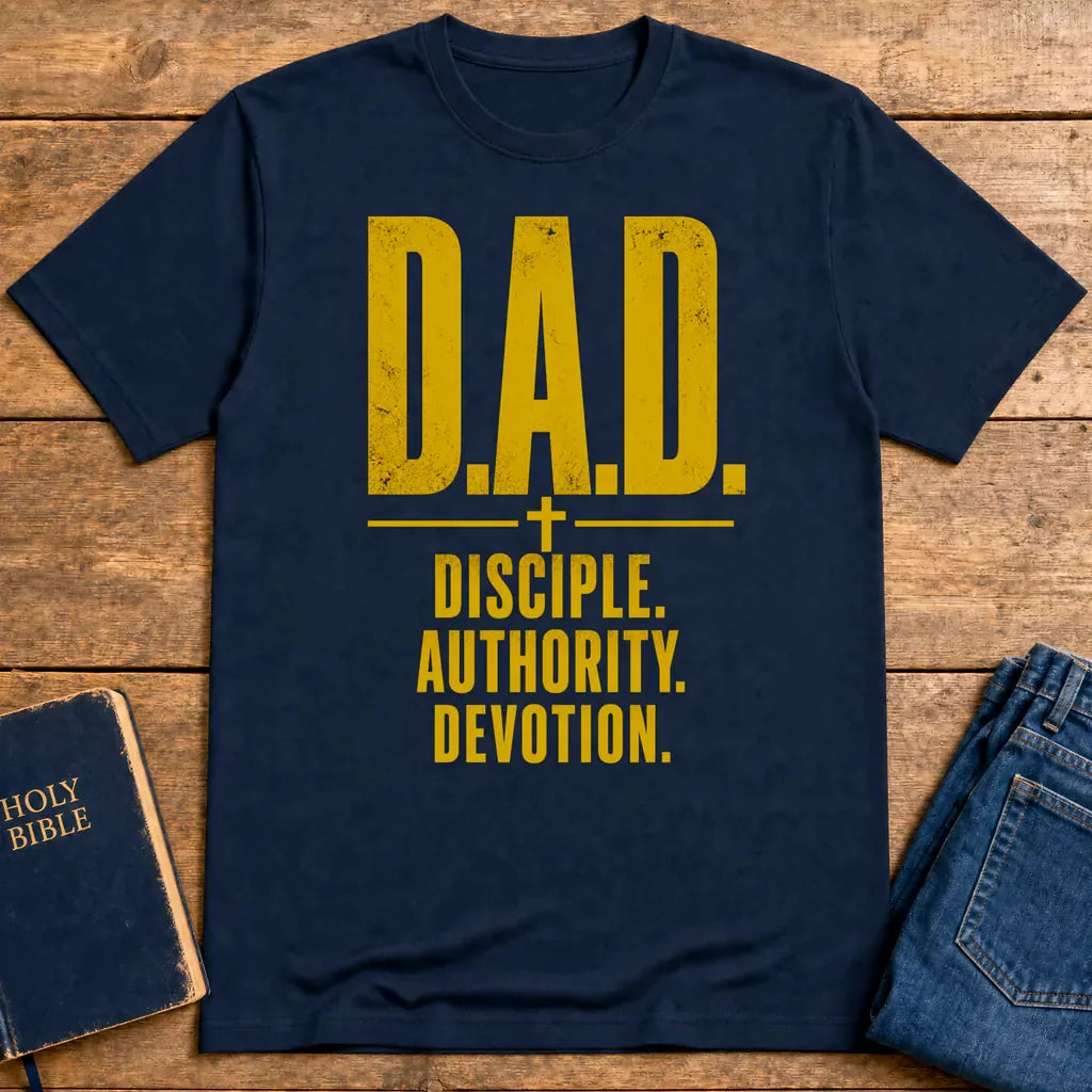 D.A.D. Disciple Authority Devotion T-Shirt - Navy