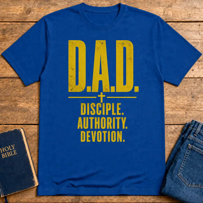 D.A.D. Disciple Authority Devotion T-Shirt - Royal