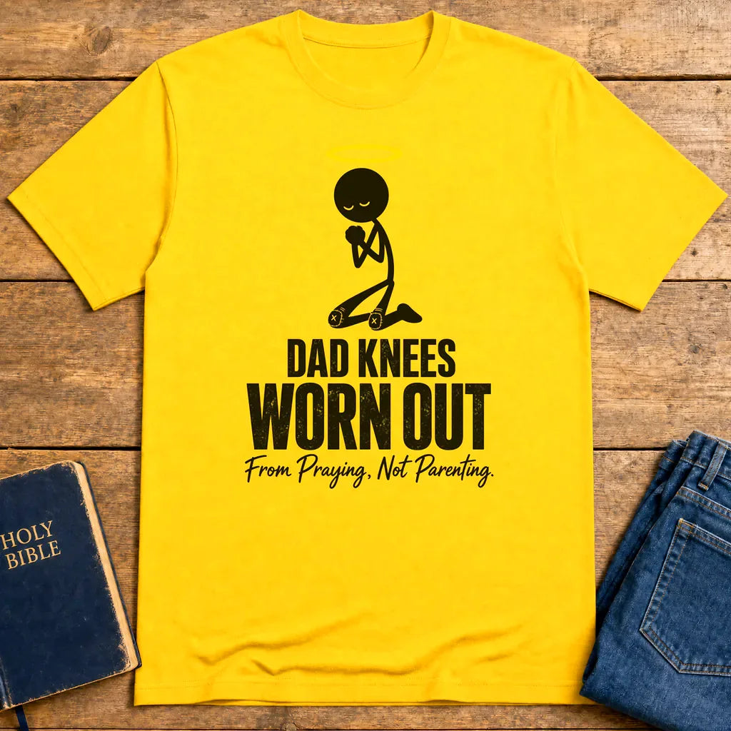 Dad Knees Worn Out T-Shirt - Daisy