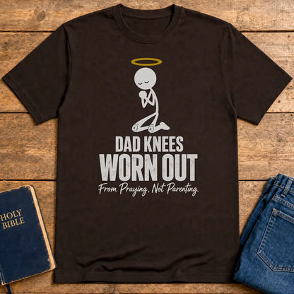 Dad Knees Worn Out T-Shirt - Dark Chocolate
