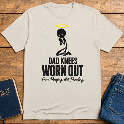 Dad Knees Worn Out T-Shirt - Ice Grey