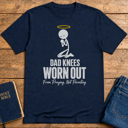 Dad Knees Worn Out T-Shirt - Navy