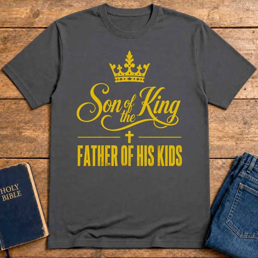 Son of the King Dad Pride T-Shirt - Charcoal