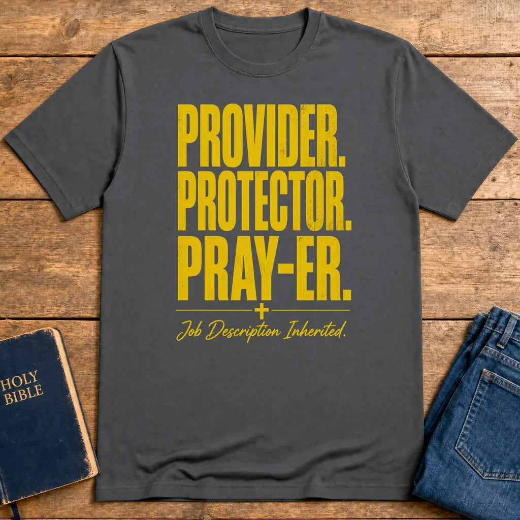 Provider Protector Prayer T-Shirt - Charcoal