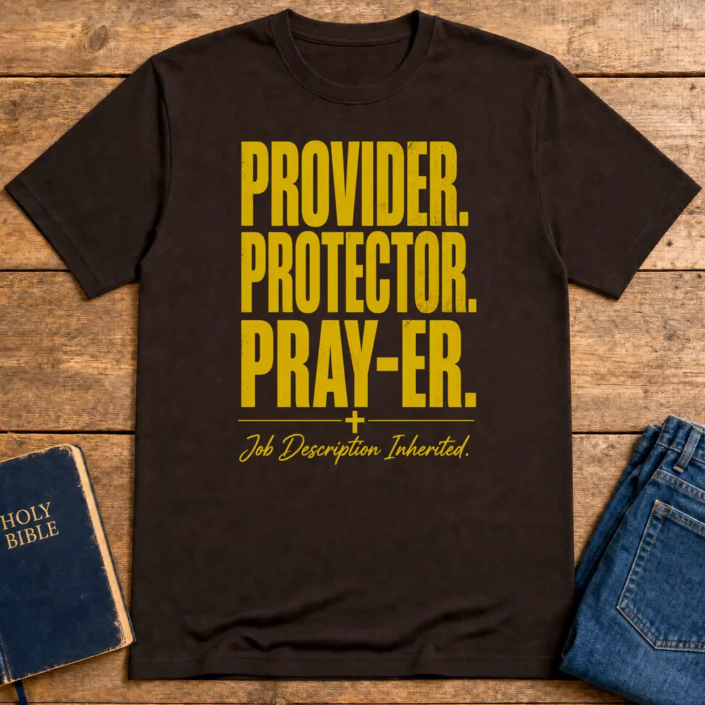 Provider Protector Prayer T-Shirt - Dark Chocolate