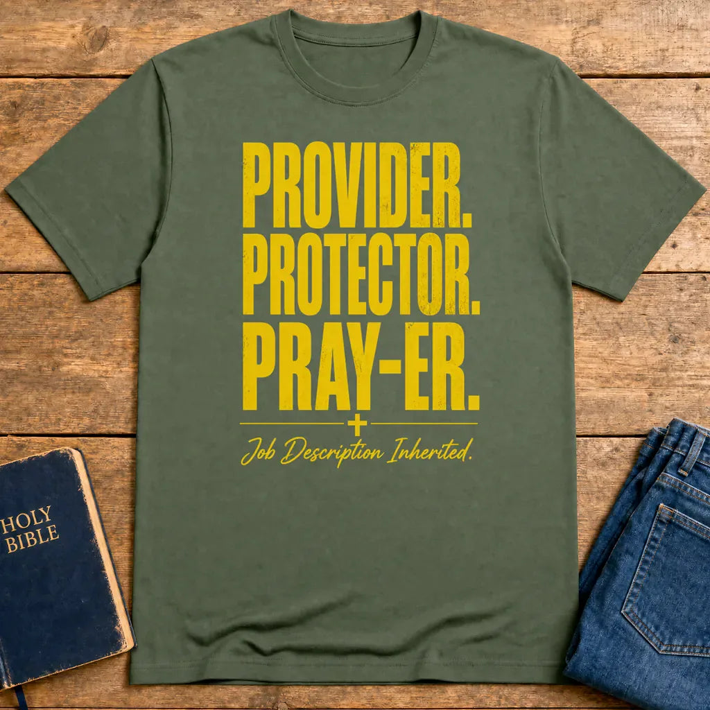 Provider Protector Prayer T-Shirt - Military Green
