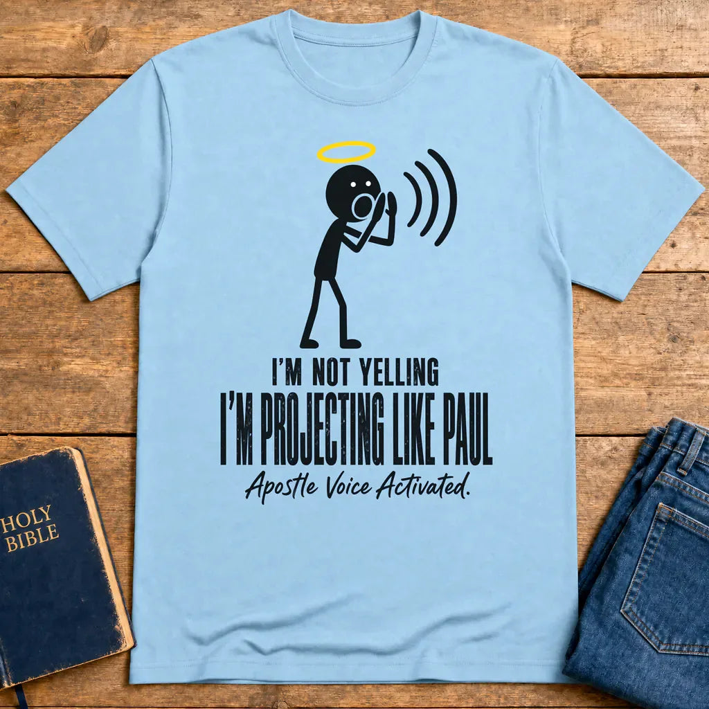 Projecting Like Paul T-Shirt - Light Blue