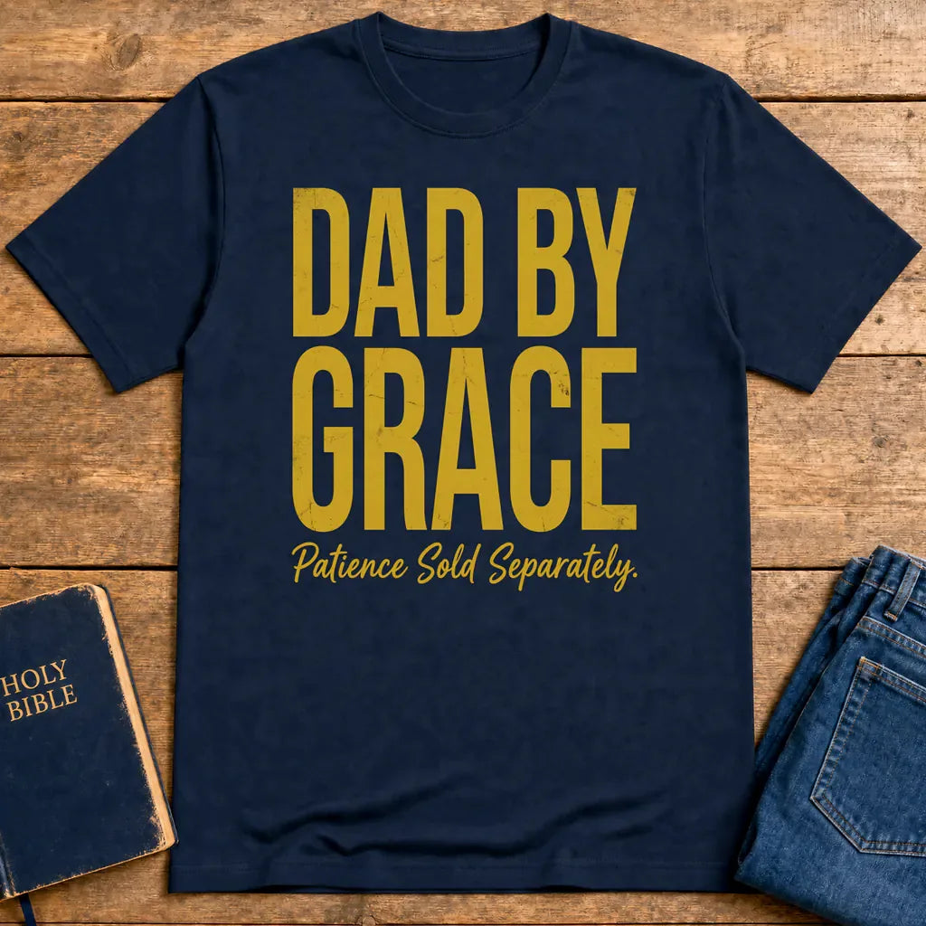 Dad by Grace T-Shirt - Navy