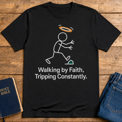 Walk by Faith T-Shirt - Black