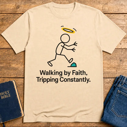 Walk by Faith T-Shirt - Natural
