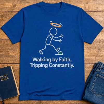 Walk by Faith T-Shirt - Royal