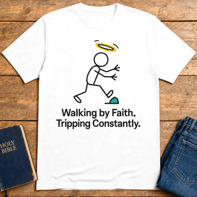 Walk by Faith T-Shirt - White