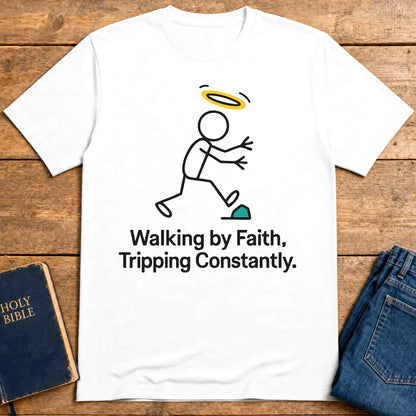 Walk by Faith T-Shirt - White