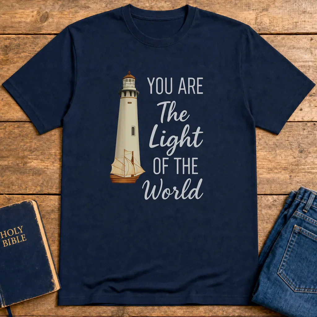 You Are the Light of the World T-Shirt - Navy