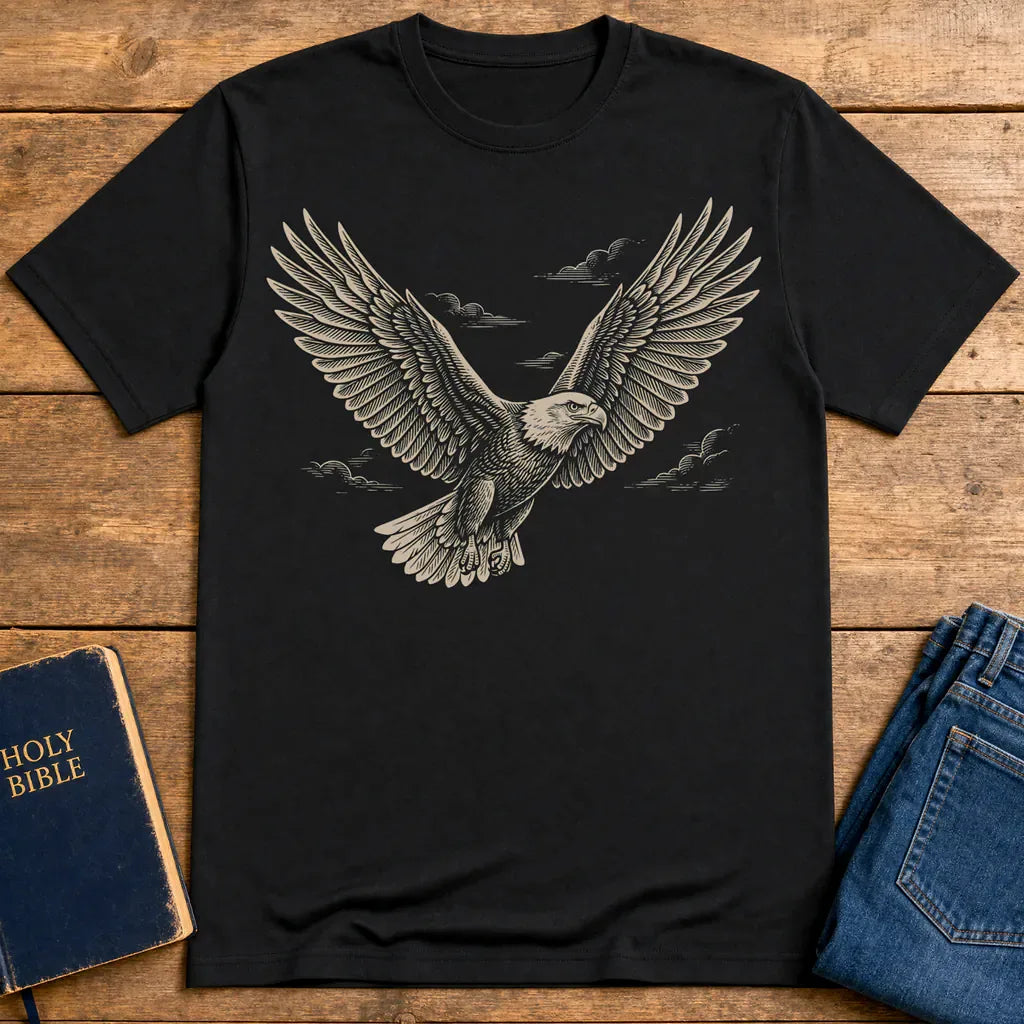 Soaring Eagle Strength T-Shirt - Black