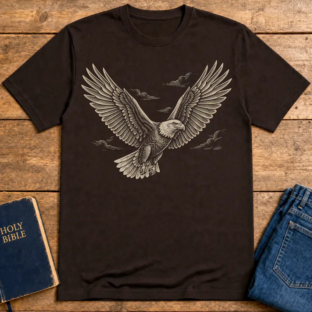 Soaring Eagle Strength T-Shirt - Dark Chocolate