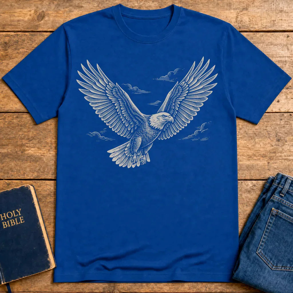 Soaring Eagle Strength T-Shirt - Royal