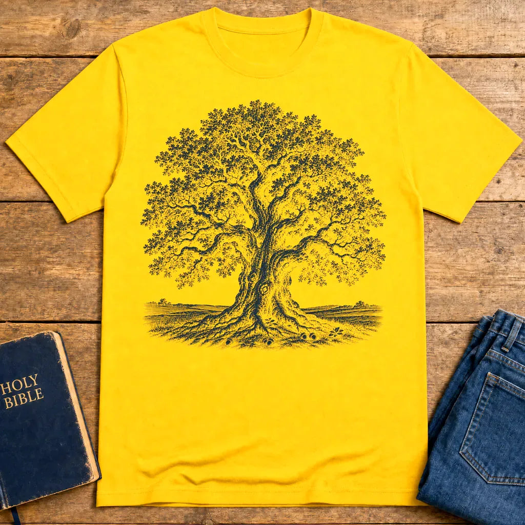 Mighty Oak of Faith T-Shirt - Daisy