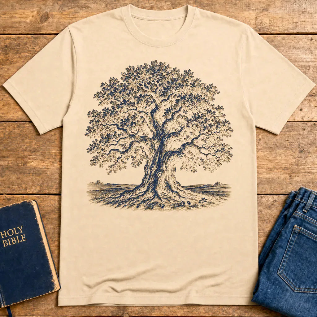 Mighty Oak of Faith T-Shirt - Natural