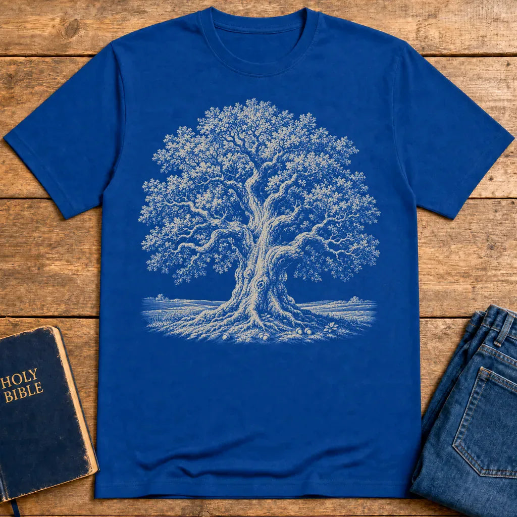 Mighty Oak of Faith T-Shirt - Royal