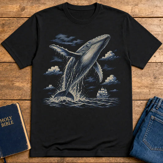 Mighty Whale Voyage T-Shirt - Black