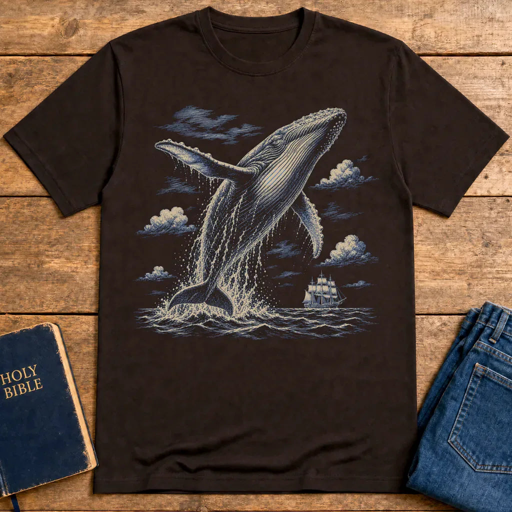 Mighty Whale Voyage T-Shirt - Dark Chocolate