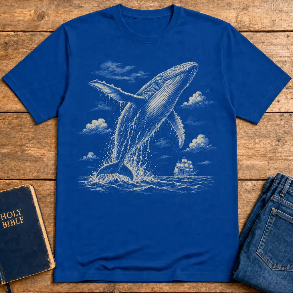 Mighty Whale Voyage T-Shirt - Royal