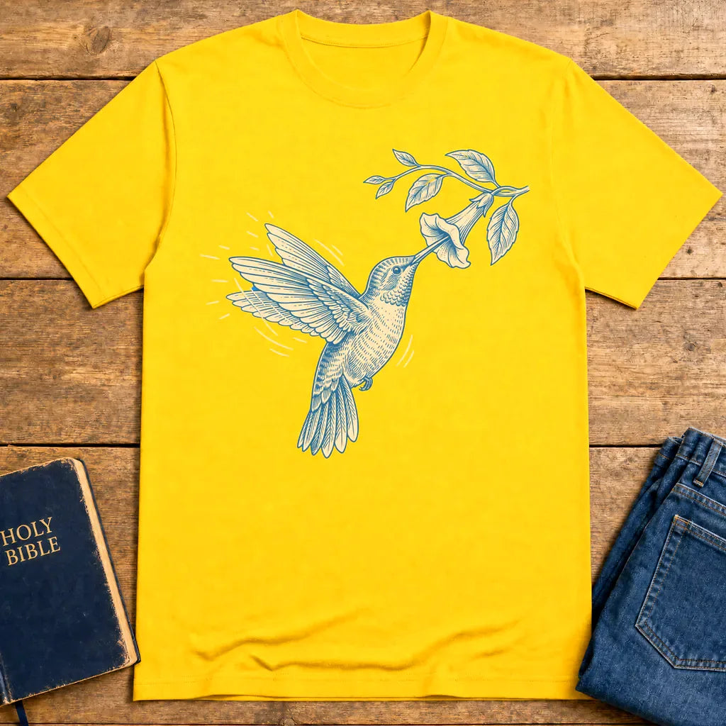 Graceful Hummingbird T-Shirt - Daisy