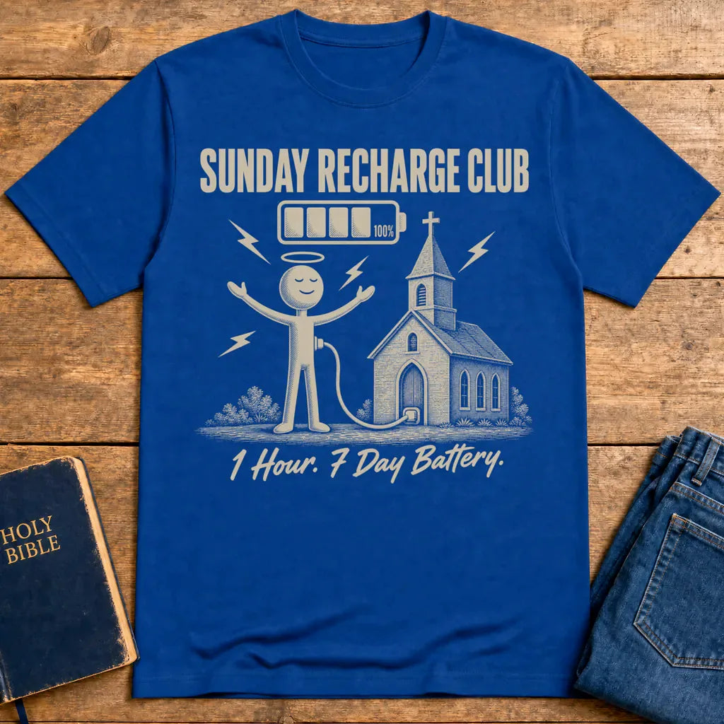 Sunday Recharge Club T-Shirt - Royal