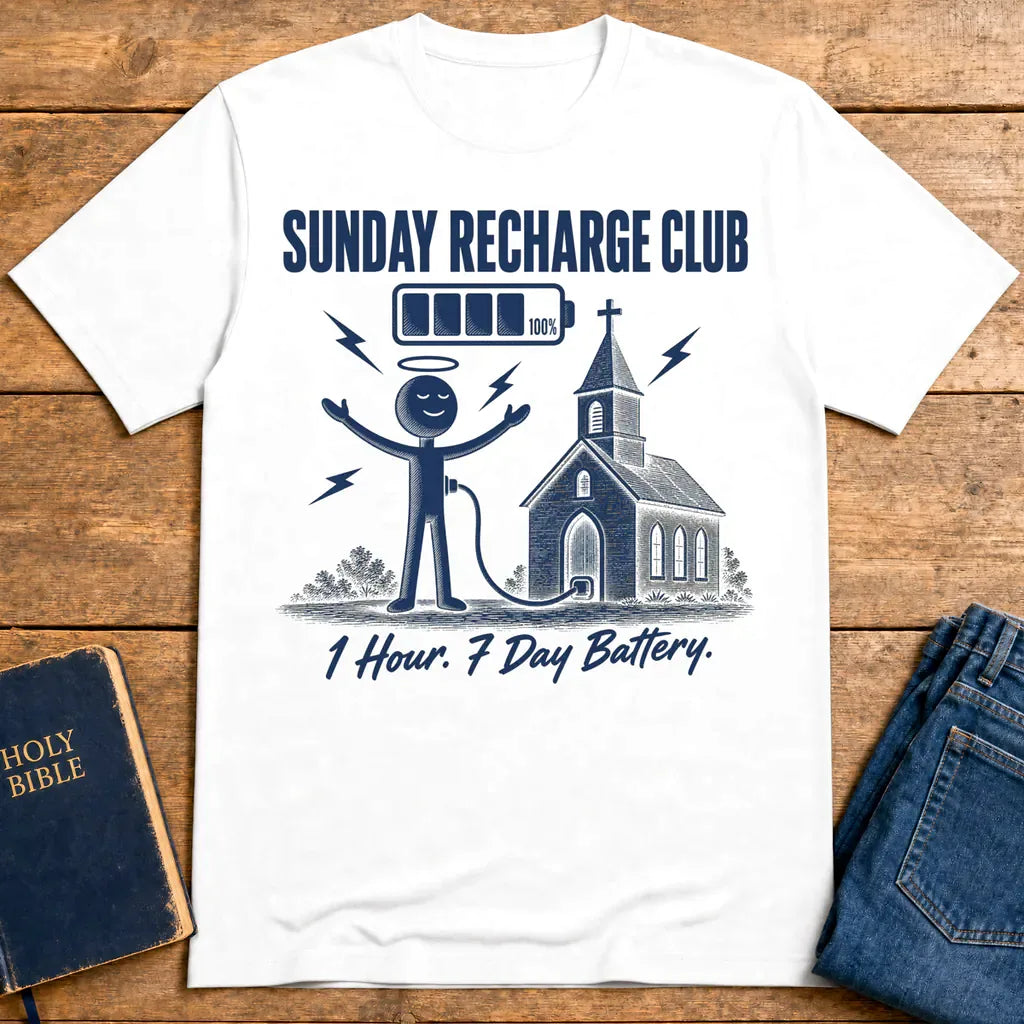 Sunday Recharge Club T-Shirt - White