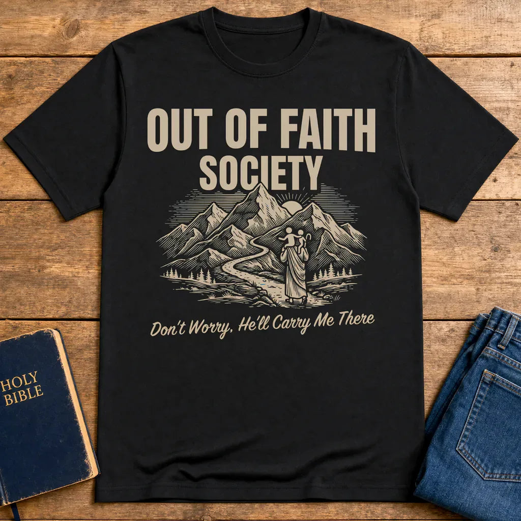 Out of Faith Society T-Shirt - Black