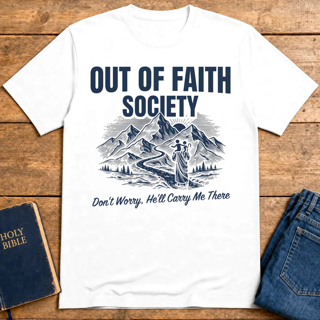 Out of Faith Society T-Shirt - White