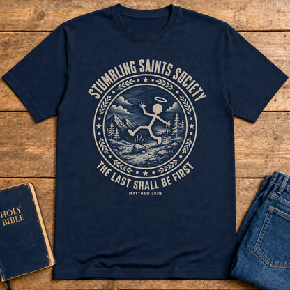 Stumbling Saints Society T-Shirt - Navy