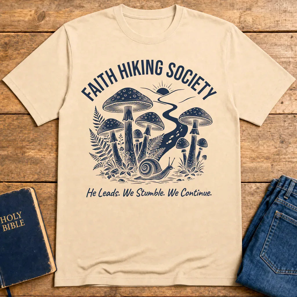 Faith Hiking Society T-Shirt - Natural