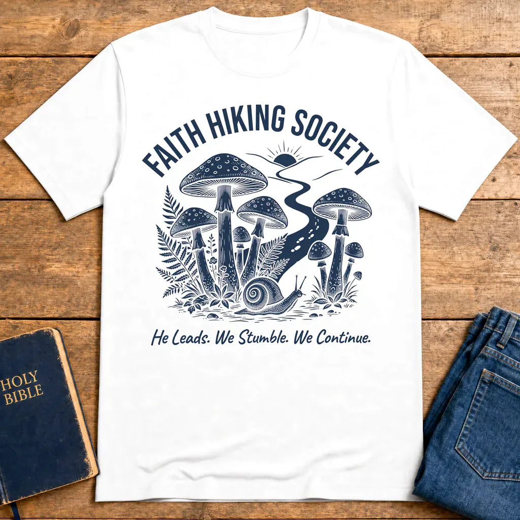 Faith Hiking Society T-Shirt - White
