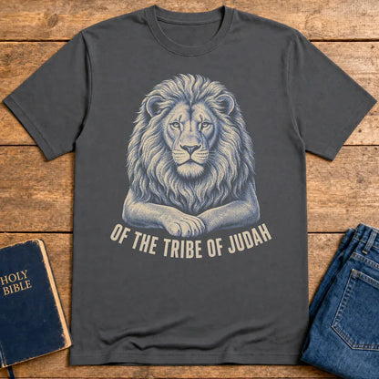 Lion of the Tribe of Judah T-Shirt - Charcoal