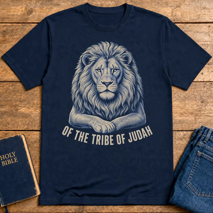 Lion of the Tribe of Judah T-Shirt - Navy