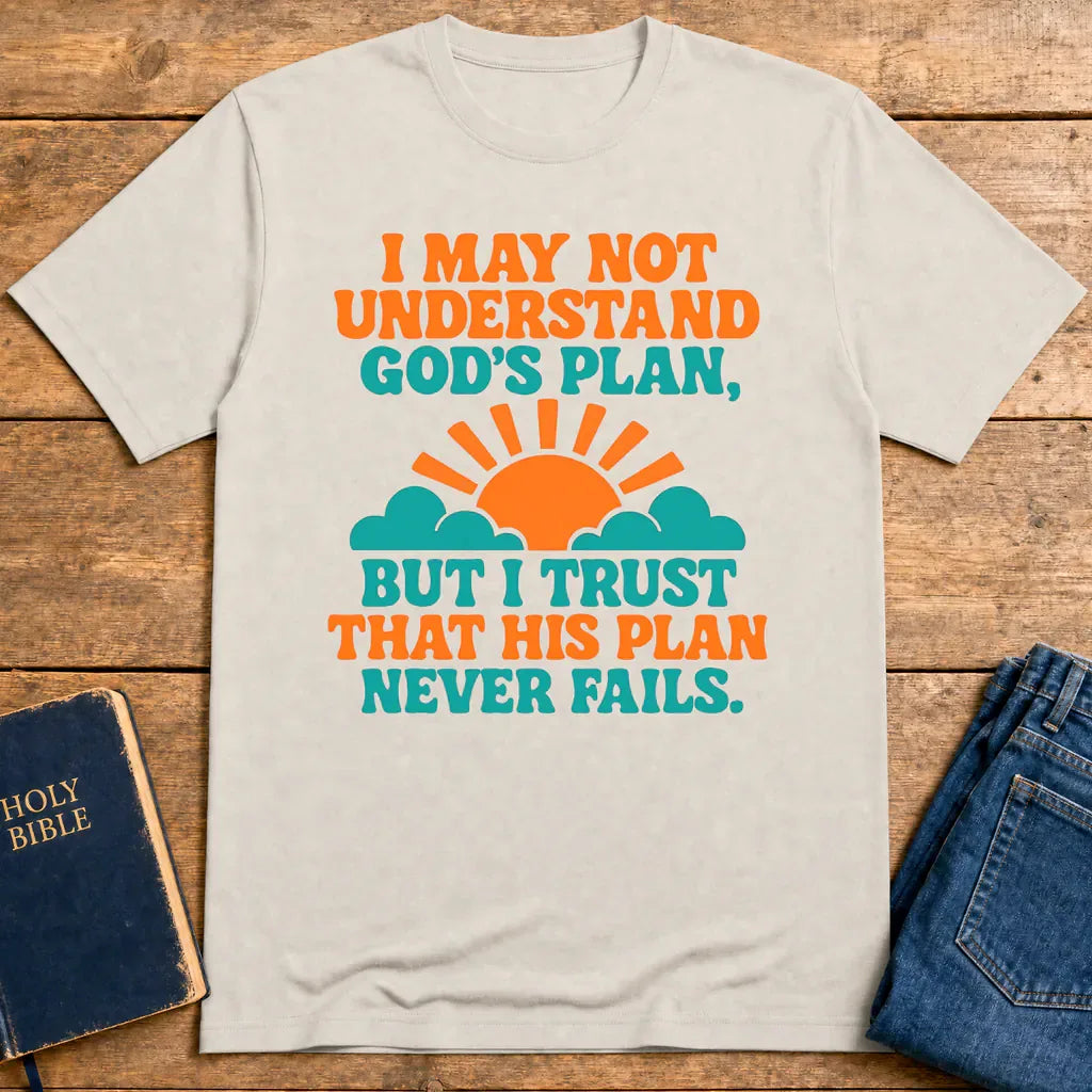 God’s Unfailing Plan T-Shirt - Ice Grey