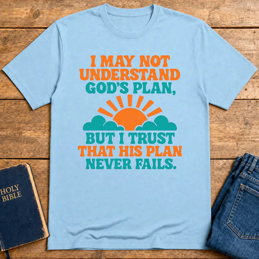God’s Unfailing Plan T-Shirt - Light Blue