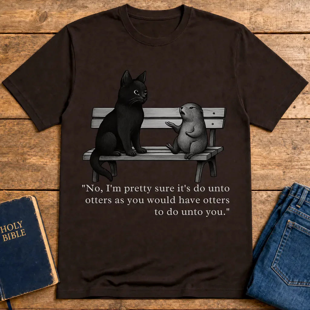 Do Unto Otters Humor T-Shirt - Dark Chocolate