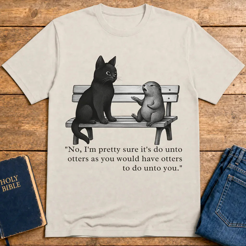 Do Unto Otters Humor T-Shirt - Ice Grey
