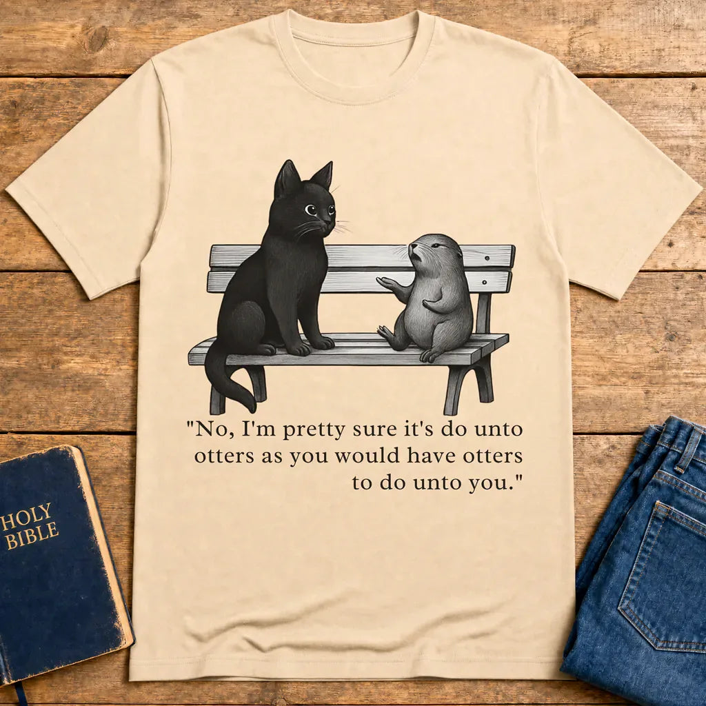 Do Unto Otters Humor T-Shirt - Natural