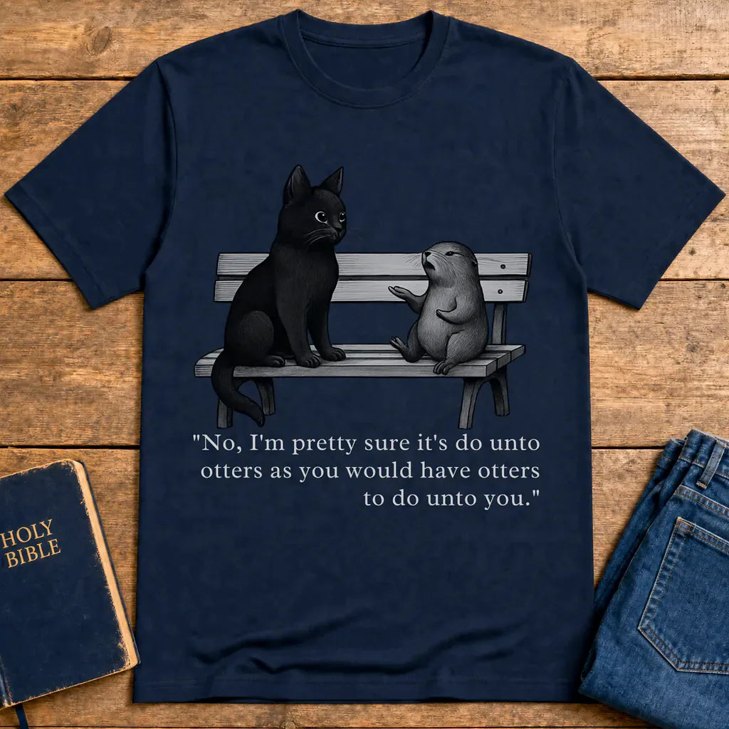 Do Unto Otters Humor T-Shirt - Navy