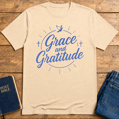 Grace and Gratitude T-Shirt - Natural