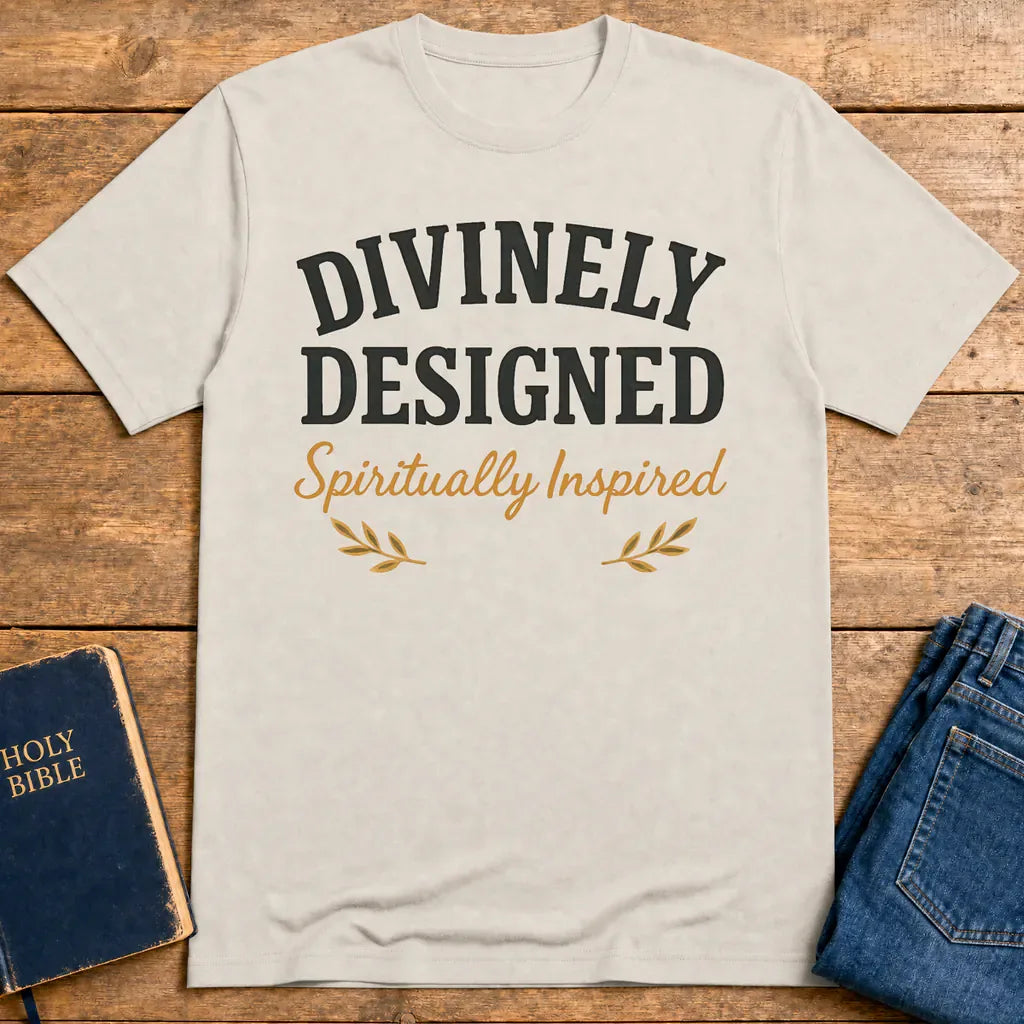 Divinely Designed Inspired T-Shirt - Ice Grey