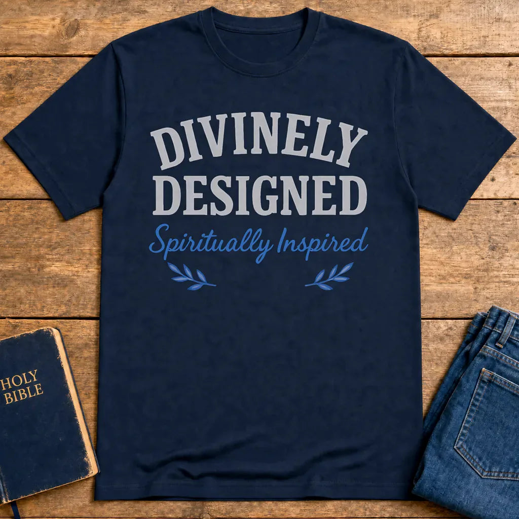 Divinely Designed Inspired T-Shirt - Navy