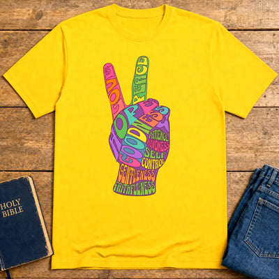 Fruit of the Spirit Peace Sign T-Shirt - Daisy