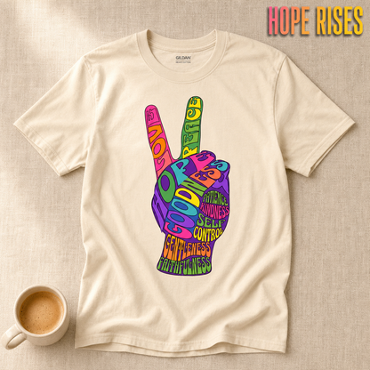Fruit of the Spirit Peace Sign T-Shirt_min_flat