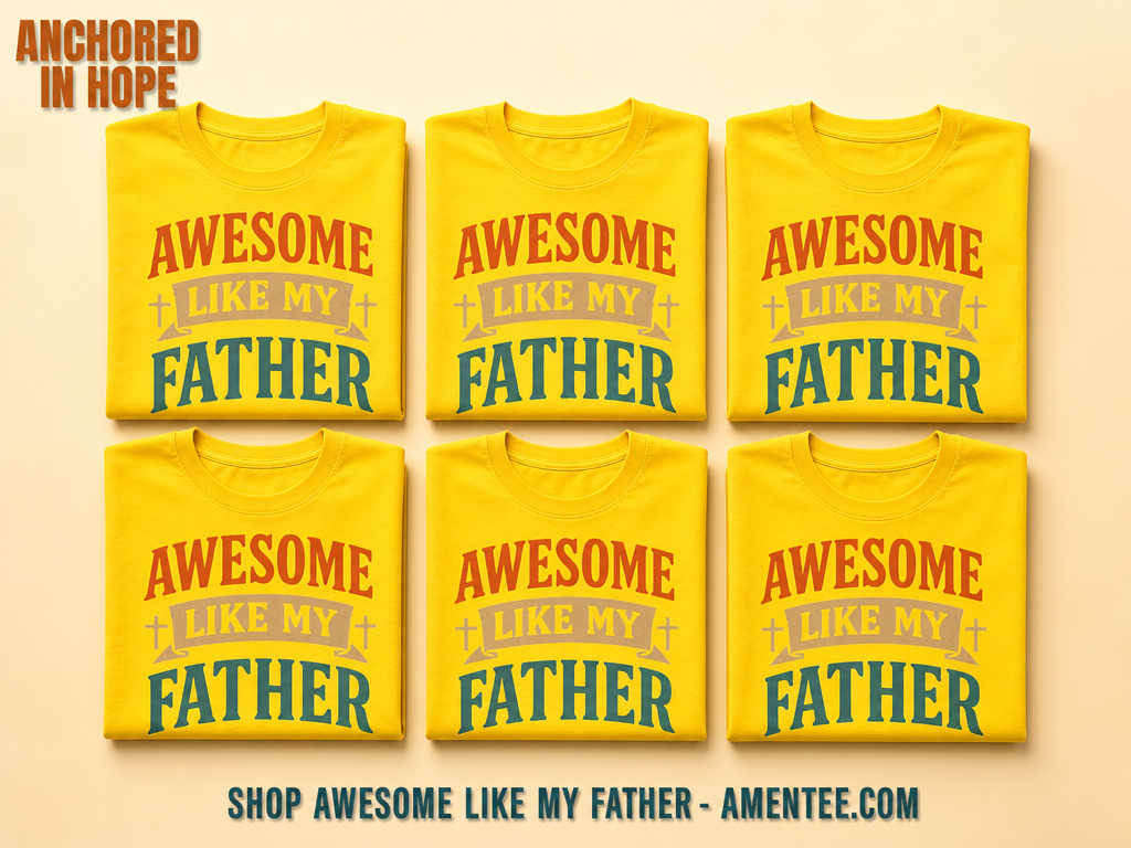 Awesome Like My Father T-Shirt_6color_grid